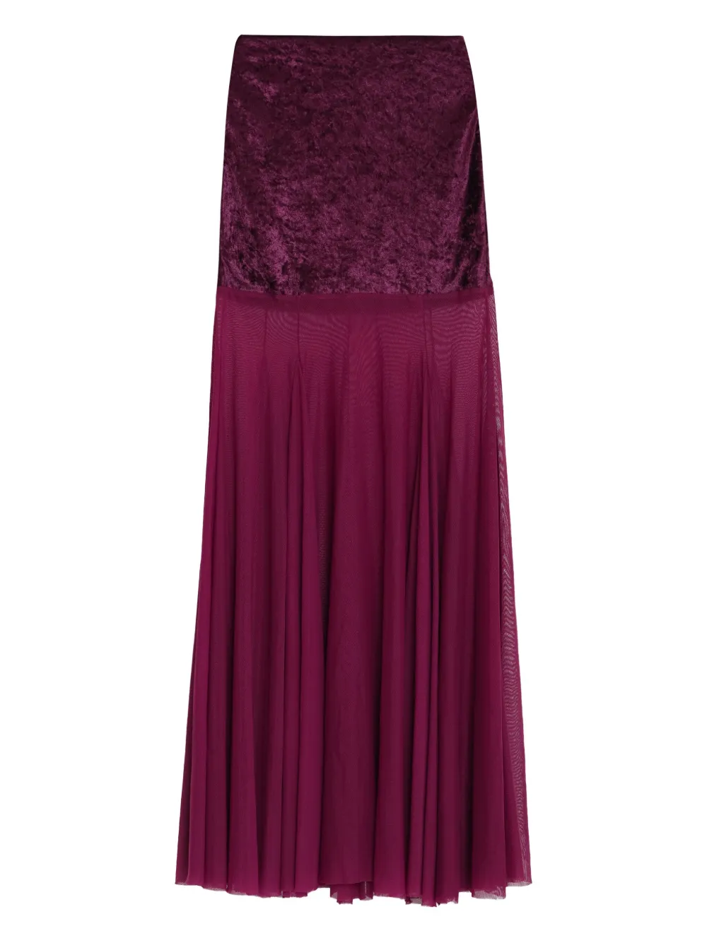 Amir Slama x Astrid panelled maxi skirt - レッド Amir Slama x Astrid panelled maxi skirt - レッド