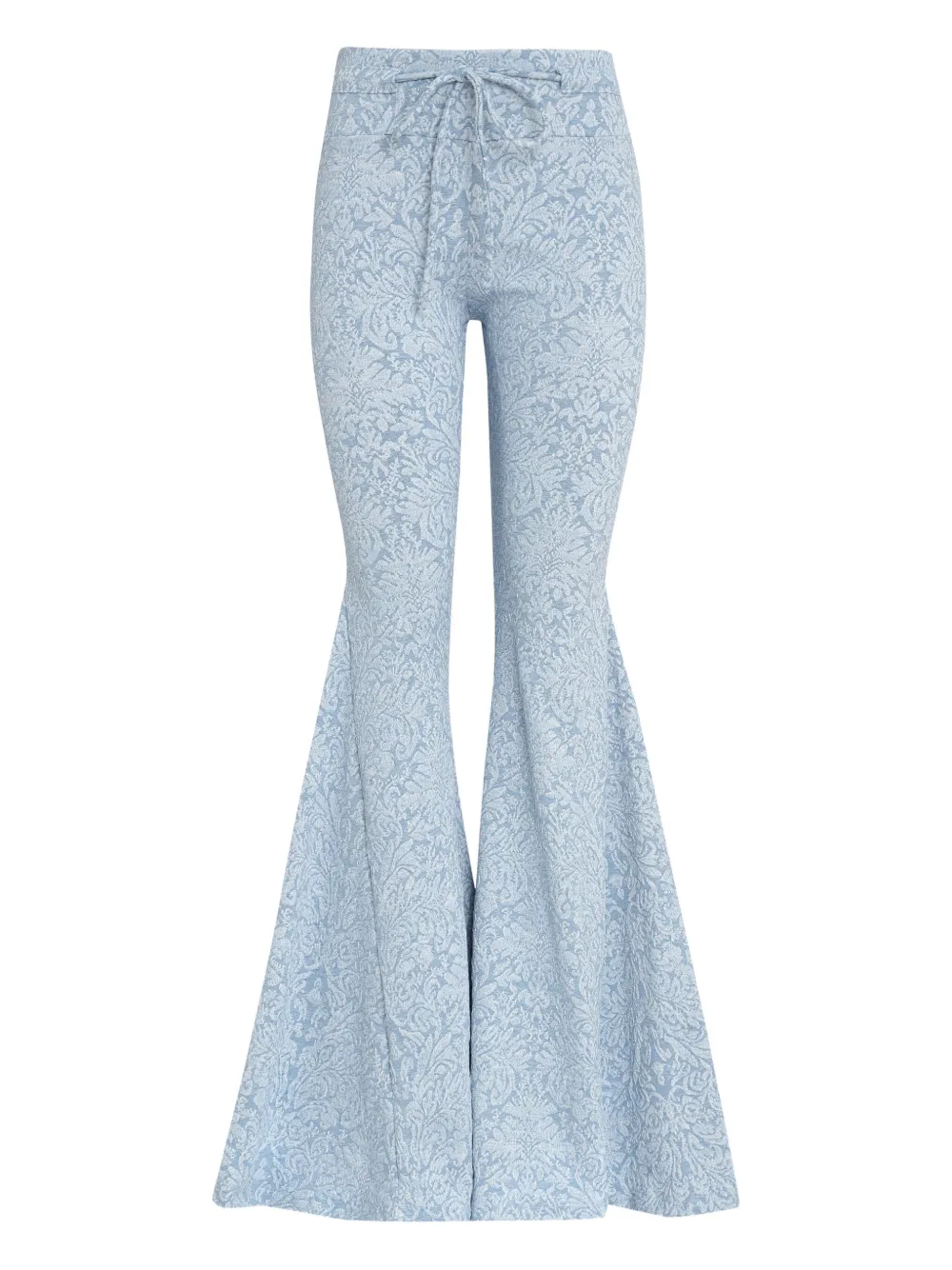 Amir Slama x Astrid floral-jacquard drawstring trousers - ブルー Amir Slama x Astrid floral-jacquard drawstring trousers - ブルー