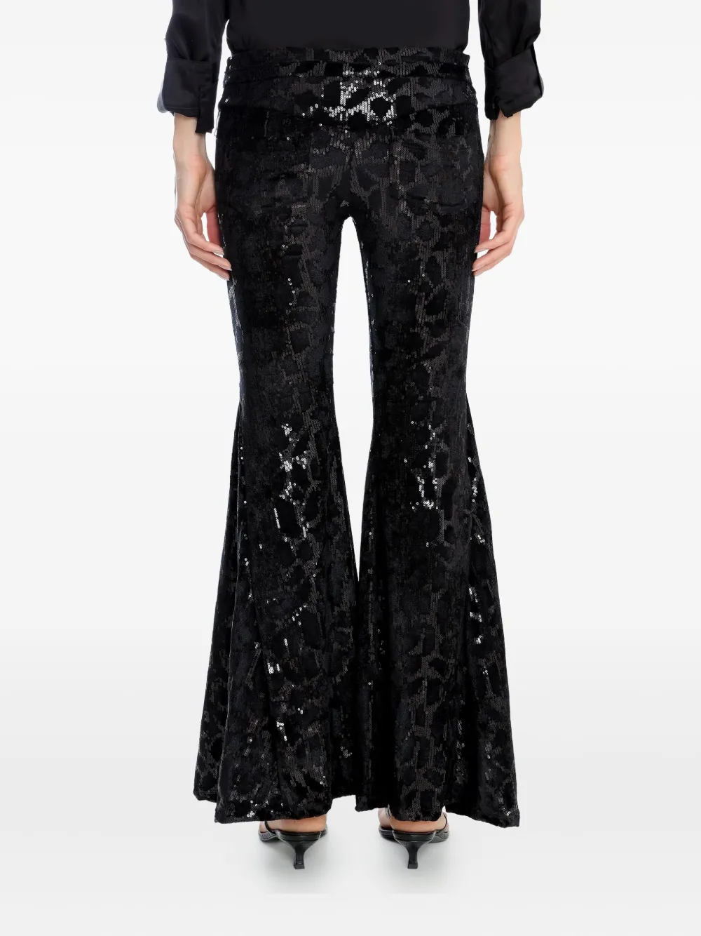 Amir Slama X Astrid Sequined Trousers In Black