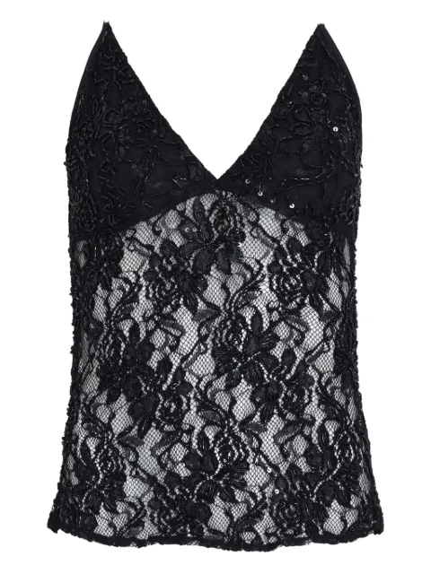 Amir Slama x Astrid lace beaded top