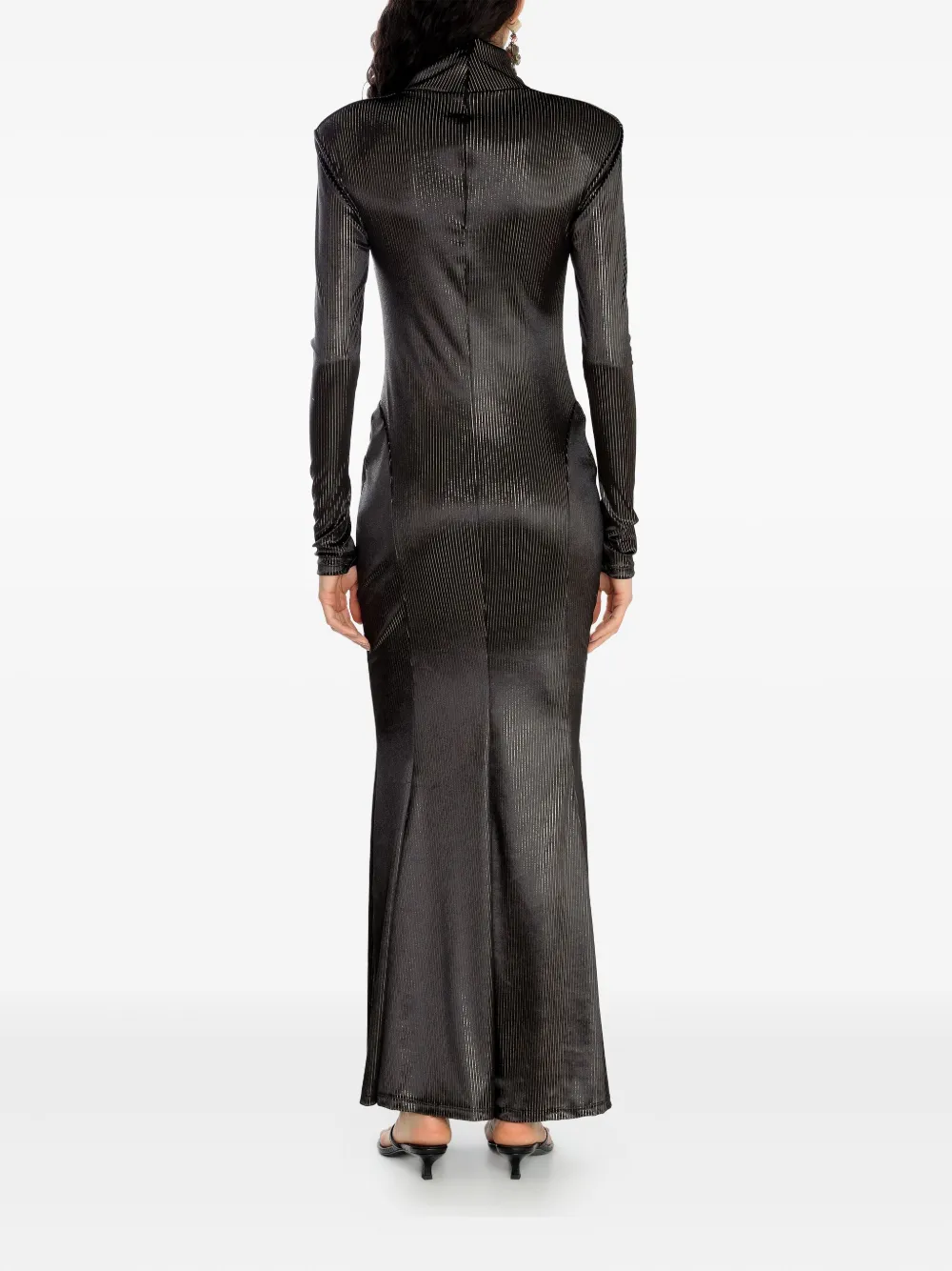 Amir Slama X Astrid Striped Maxi Dress In Black