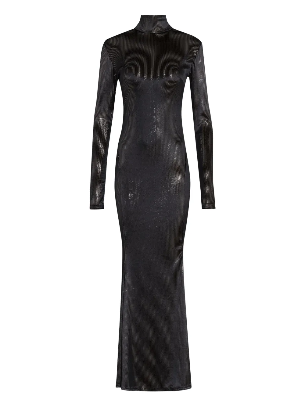 Amir Slama x Astrid striped maxi dress - ブラック Amir Slama x Astrid striped maxi dress - ブラック