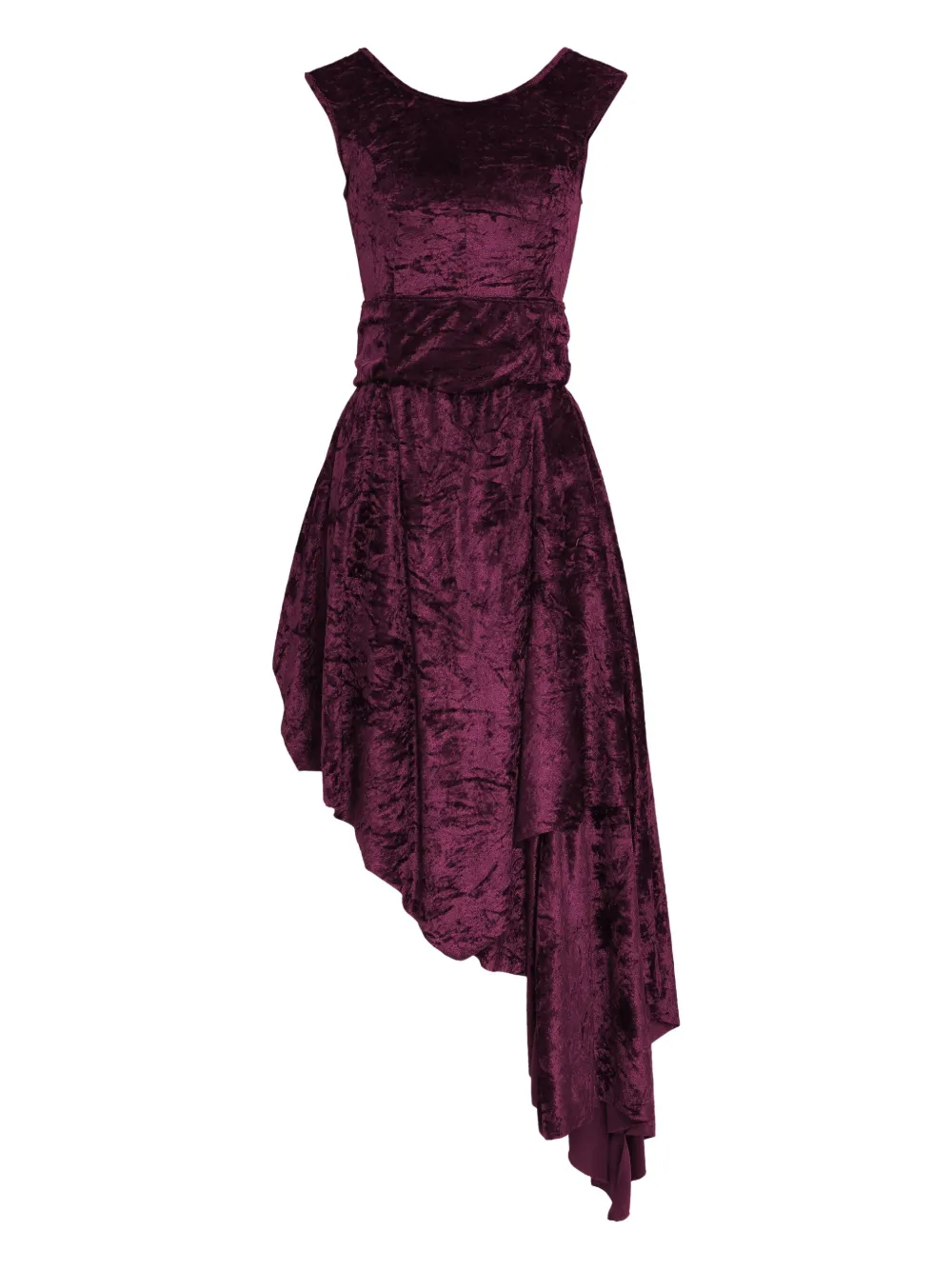Amir Slama x Astrid asymmetric midi dress - レッド Amir Slama x Astrid asymmetric midi dress - レッド