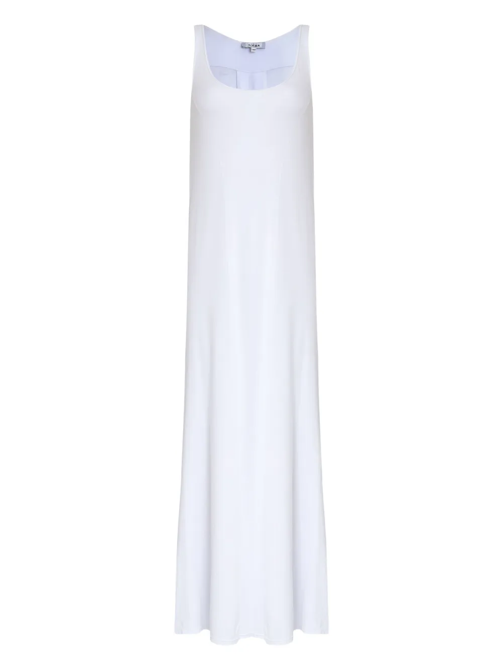 Amir Slama X Astrid Scoop-neck Midi Dress In White