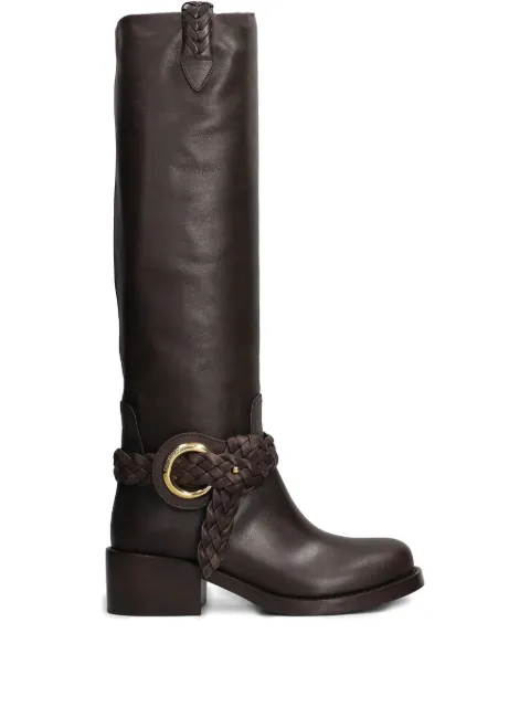 ZIMMERMANN Helix braided buckle boots