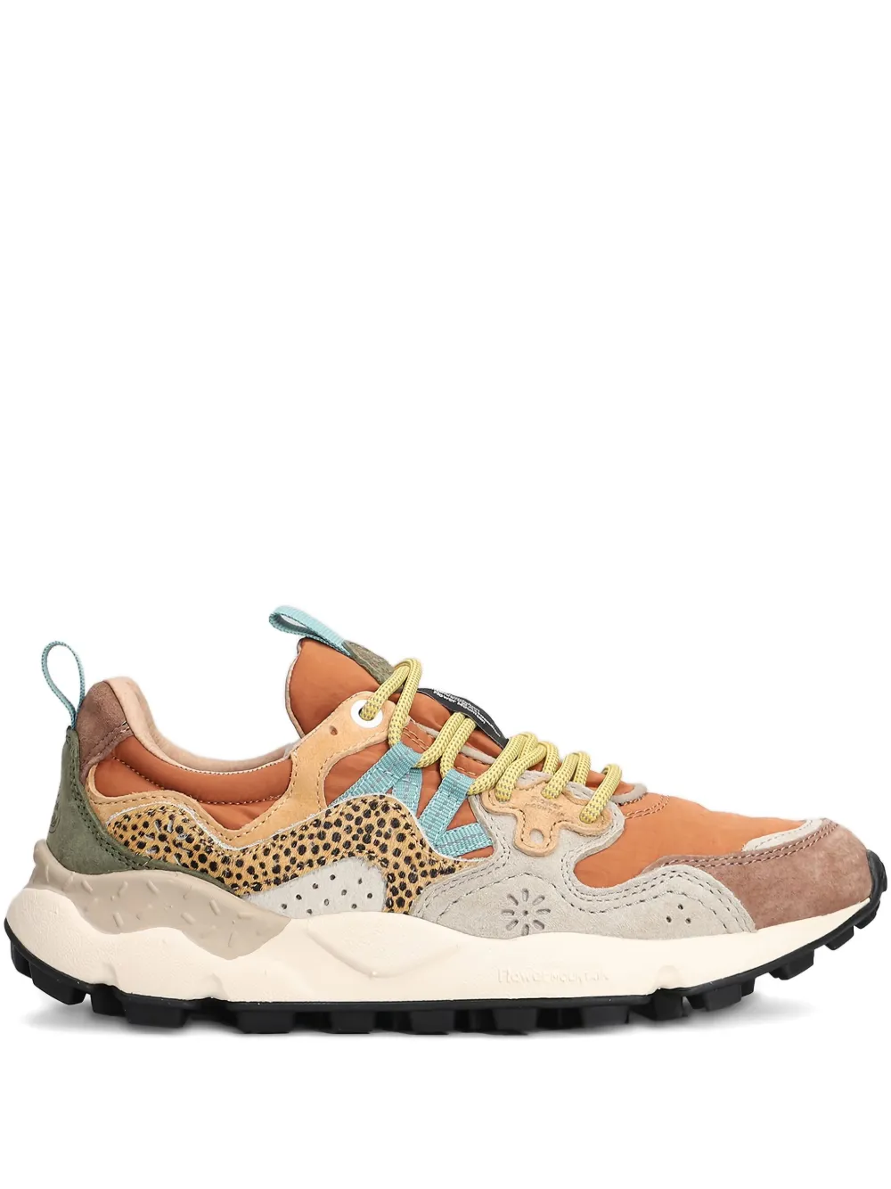 FLOWER MOUNTAIN Yamano 3 sneakers met vlakken Oranje