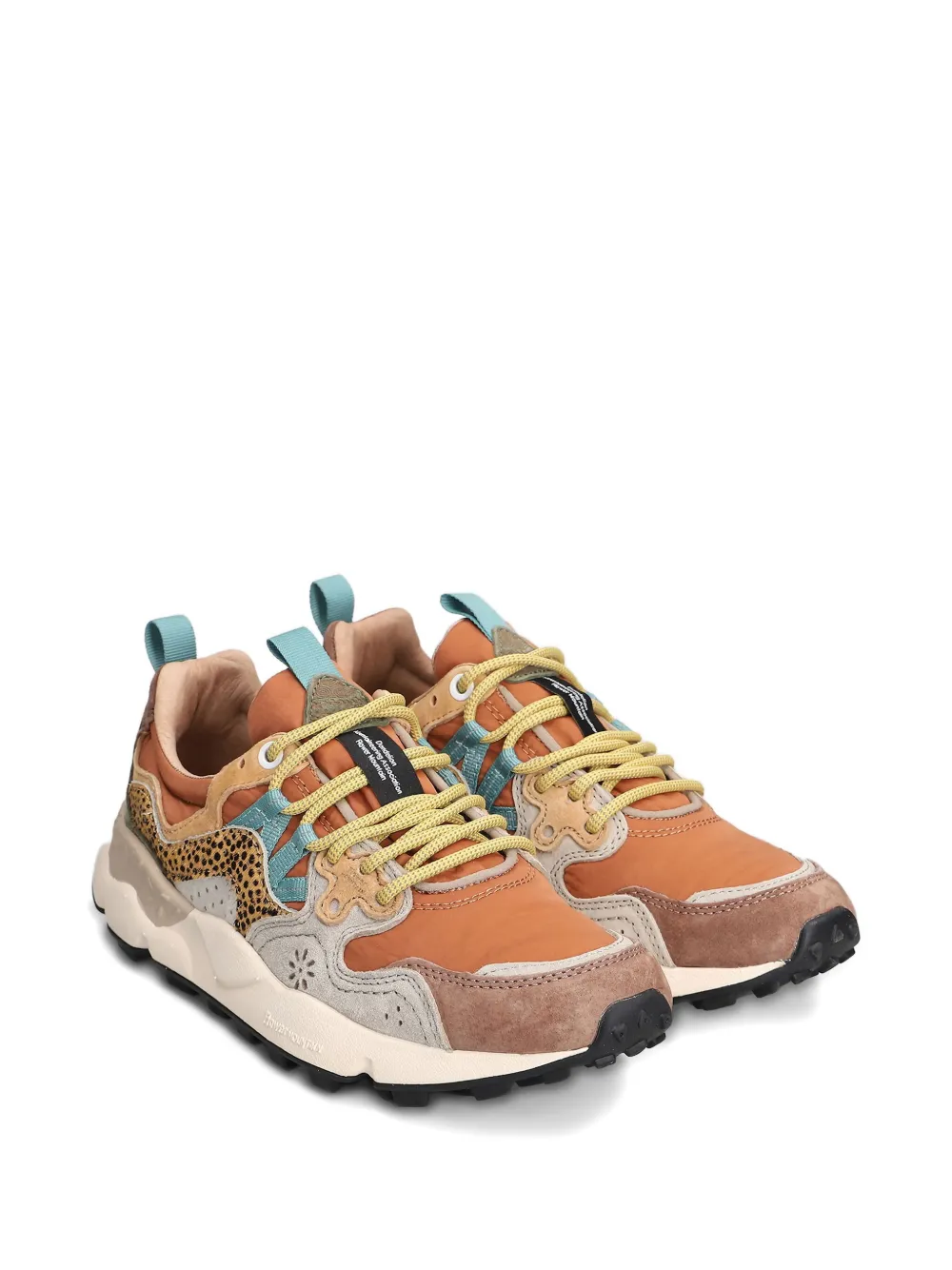 FLOWER MOUNTAIN Yamano 3 sneakers met vlakken Oranje