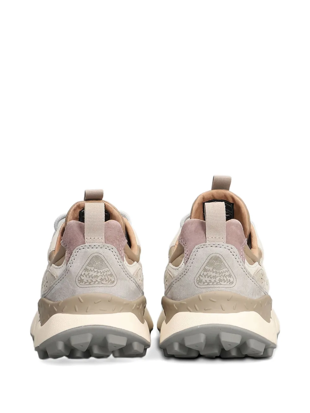 FLOWER MOUNTAIN Sneakers met bloemenpatch en vlakken Beige