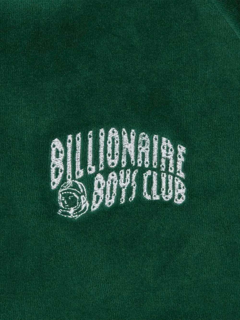 Billionaire Jack met geborduurd logo en geribbelde kraag Groen