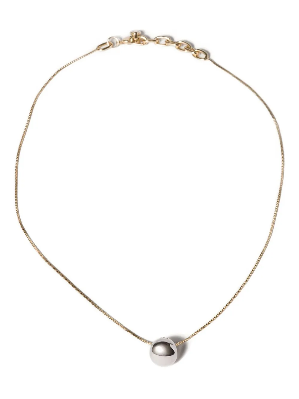 Miu Miu dome necklace - ゴールドトーン Miu Miu dome necklace - ゴールドトーン