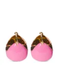 Miu Miu two-tone hoop earrings - Gold