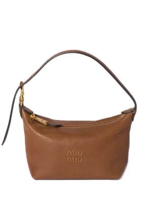 Miu Miu ギャバジン バッグ ミニ | ブラウン | FARFETCH JP