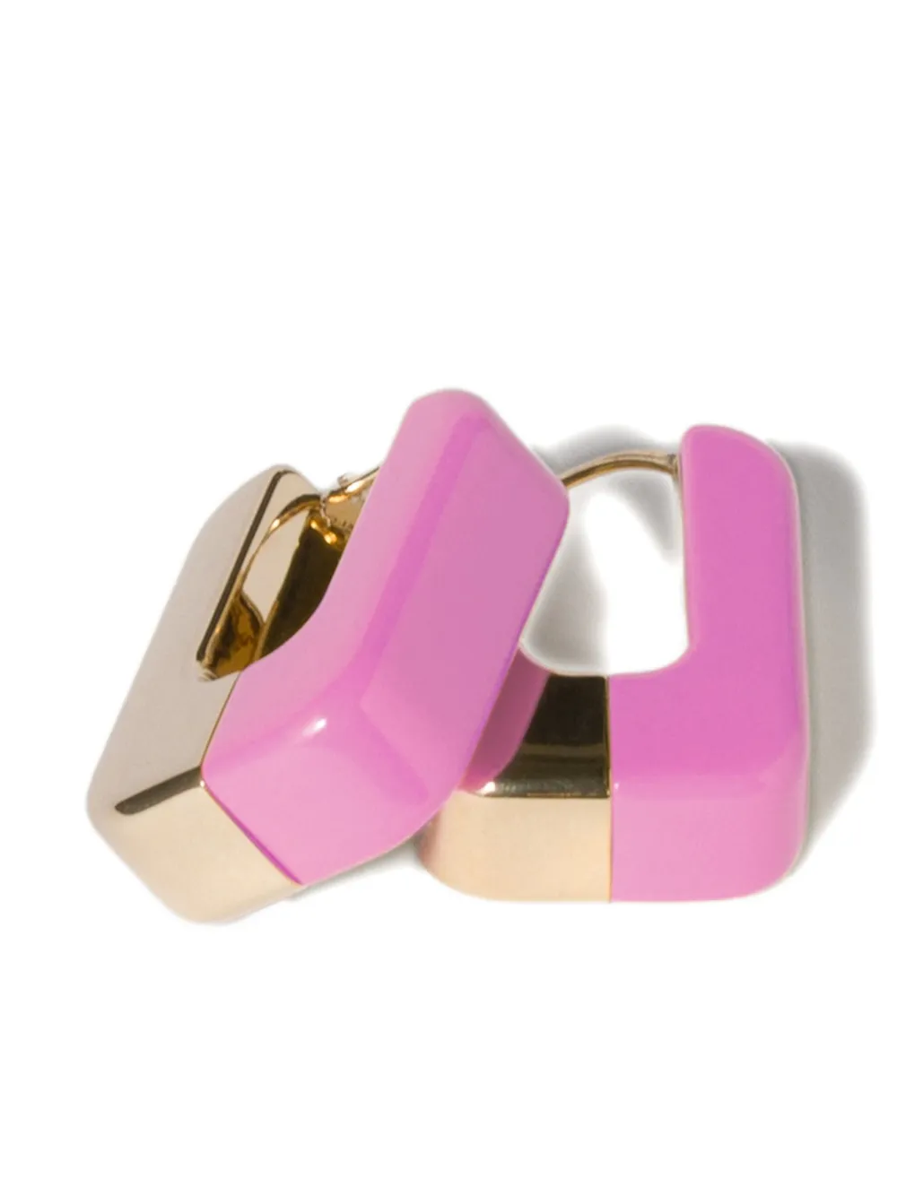 Miu Miu Enamelled Earrings In Gold