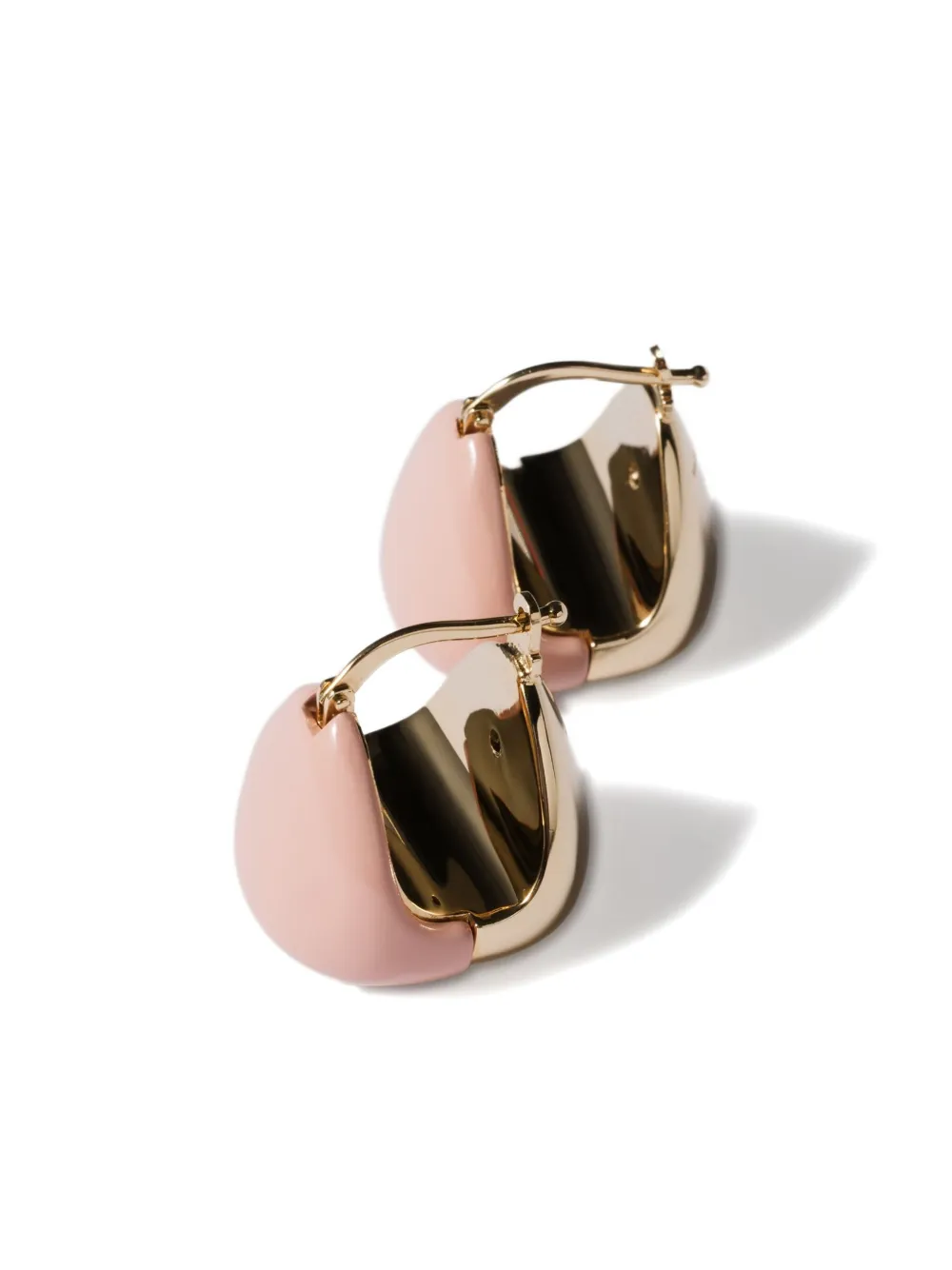 Miu Miu Enamelled Earrings In Pink