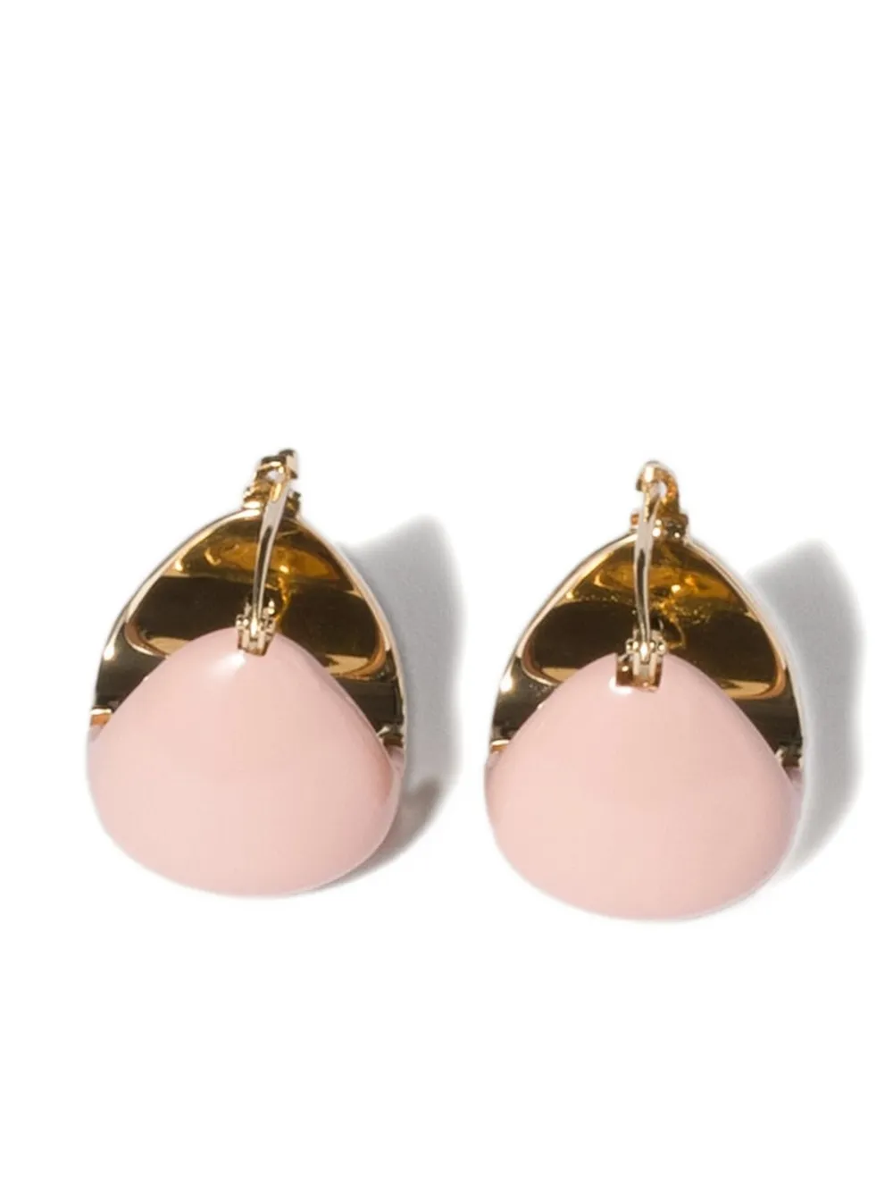 Miu Miu Enamelled Earrings In Pink