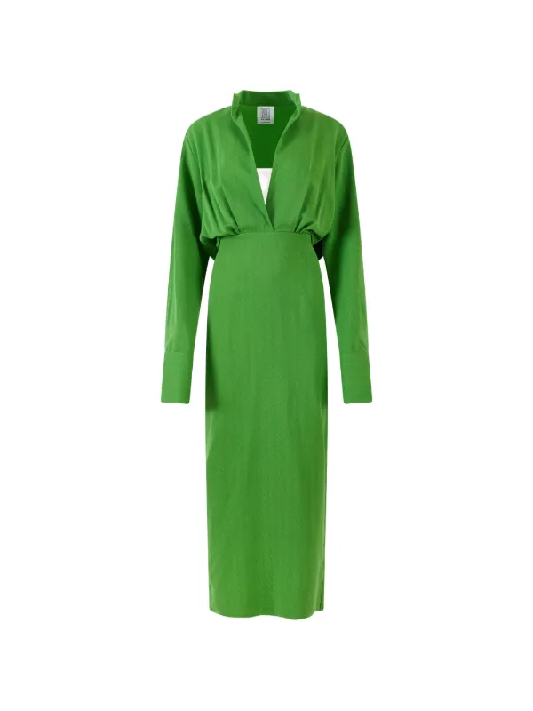 rosie assoulin green dress Rosie Assoulin Striped Long Dress - Green Dresses, Clothing - IRJ27491
