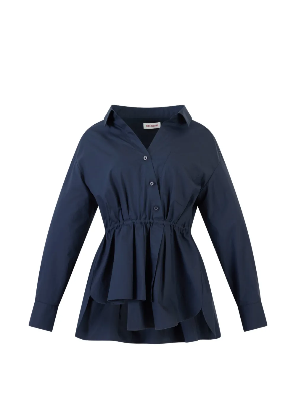 Rosie Assoulin collared pleated shirt - Blu