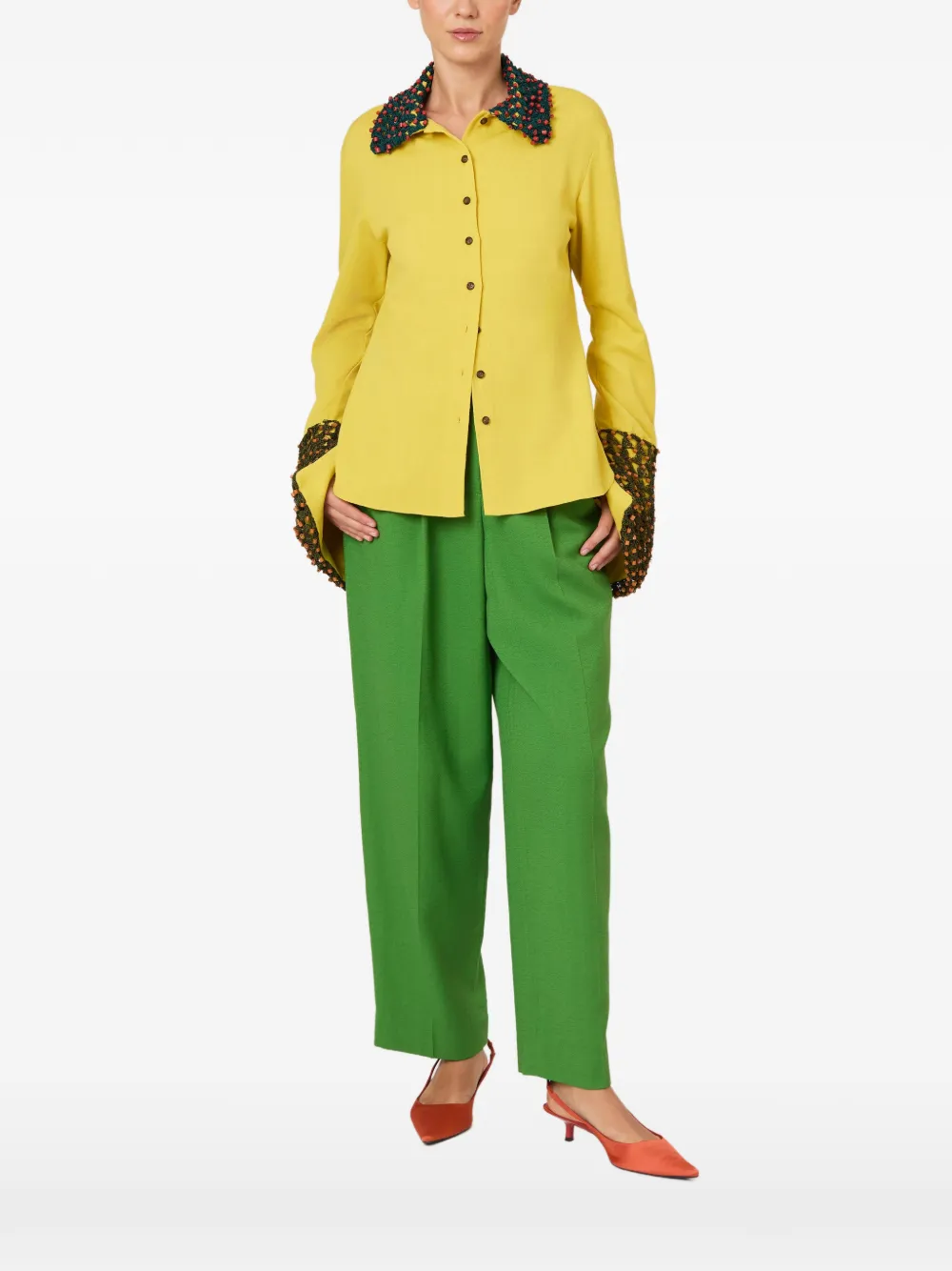 Rosie Assoulin button-up shirt - Yellow