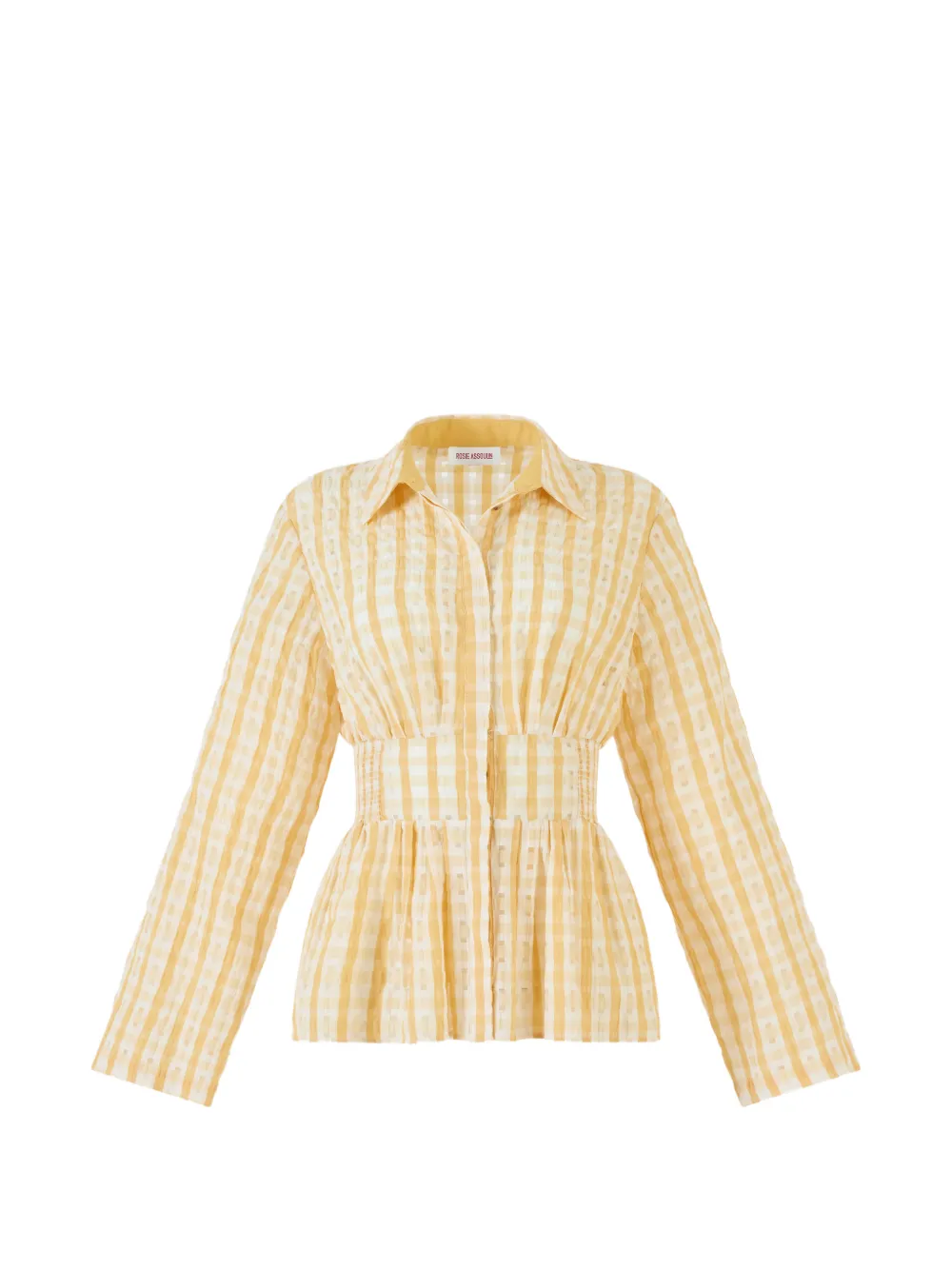 Rosie Assoulin checked shirt - Giallo