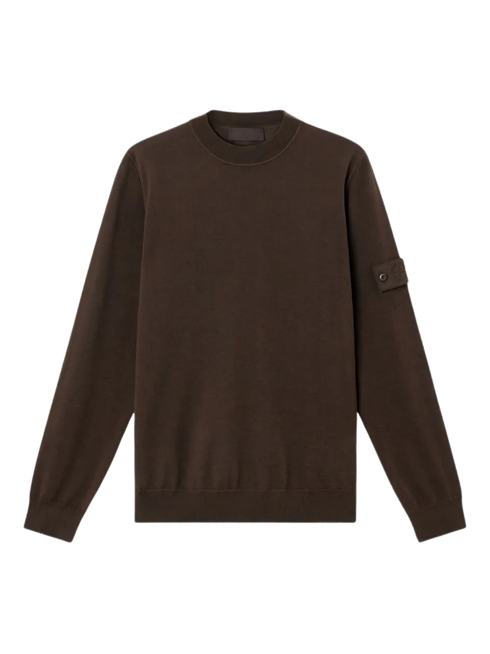 Stone Island crew-neck wool sweater - ブラウン Stone Island crew-neck wool sweater - ブラウン
