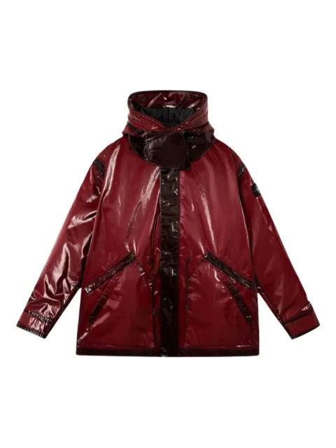Stone Island prismatic-effect hooded coat