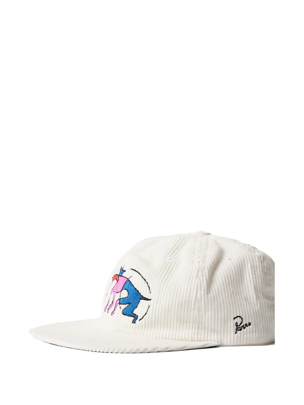BY PARRA The Zoomies corduroy cap - Wit