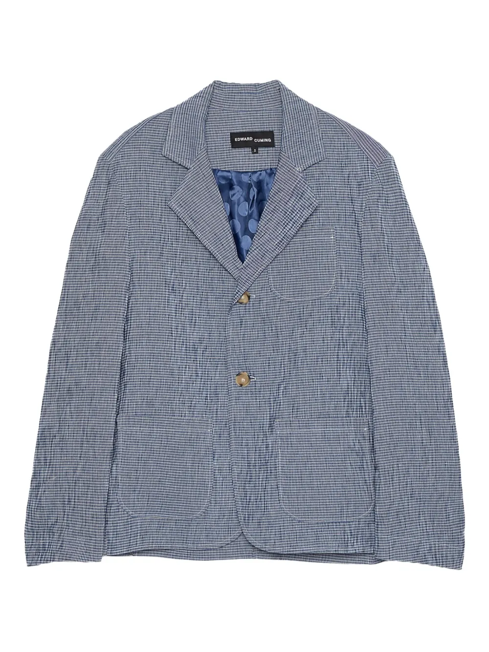 Edward Cuming single-breasted blazer - ブルー Edward Cuming single-breasted blazer - ブルー