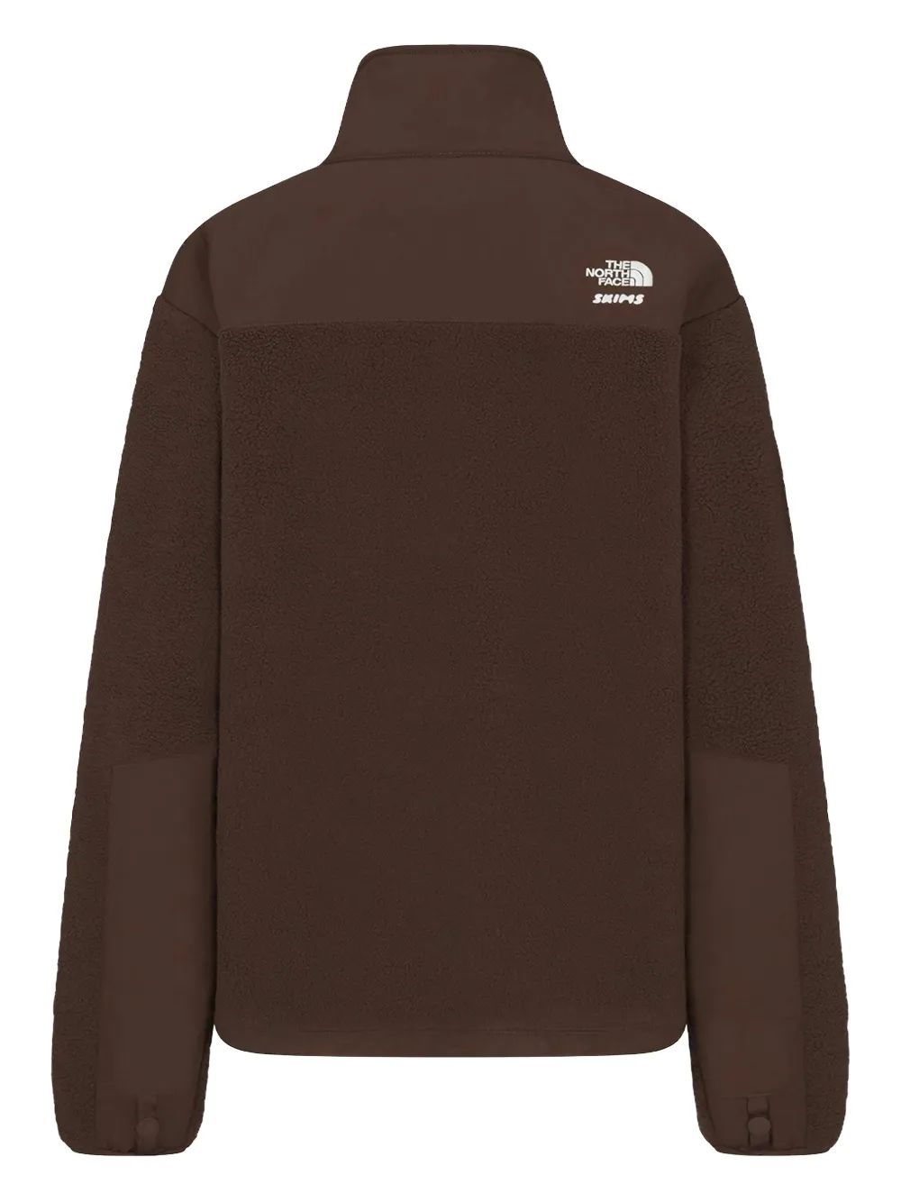 Skims X The North Face 1995 Retro Denali Fleece Zip-up Jacket In Brown