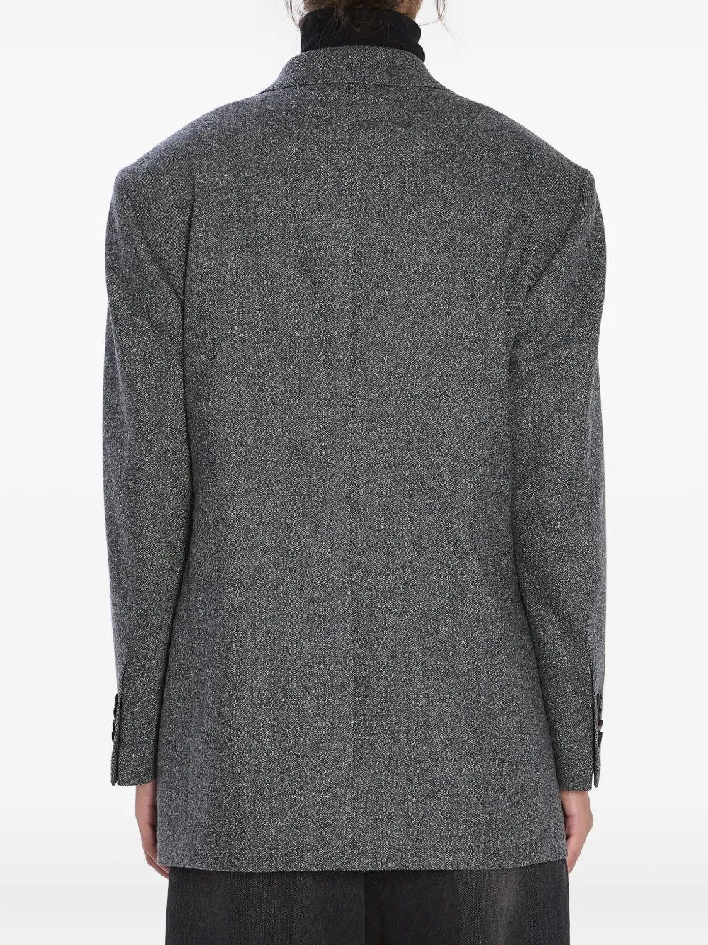 Tagliatore Wool Tweed Jacket In Gray