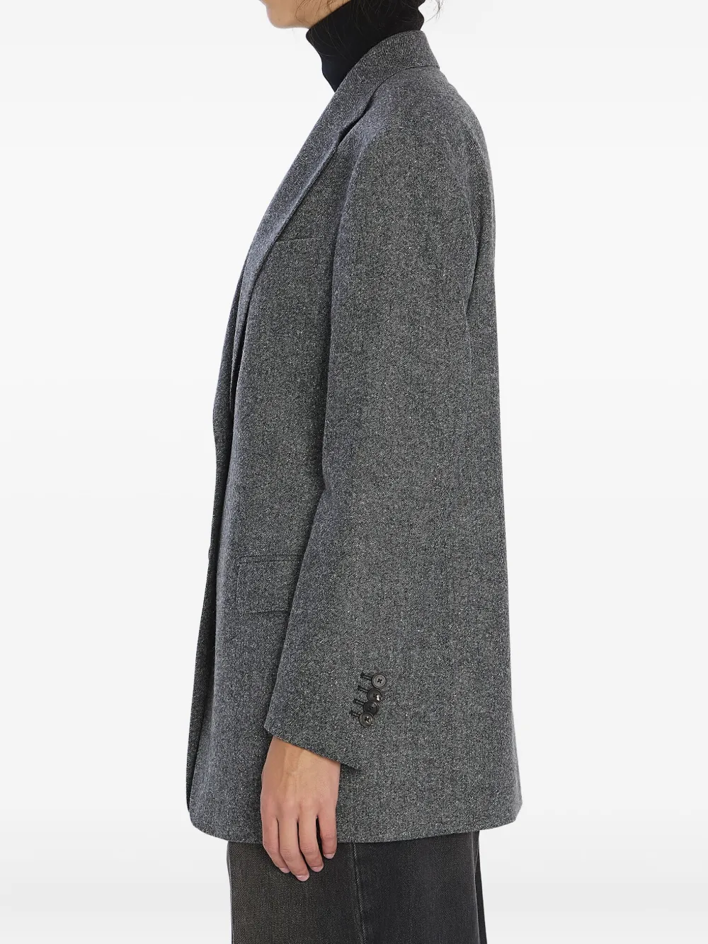 Tagliatore Wool Tweed Jacket In Gray