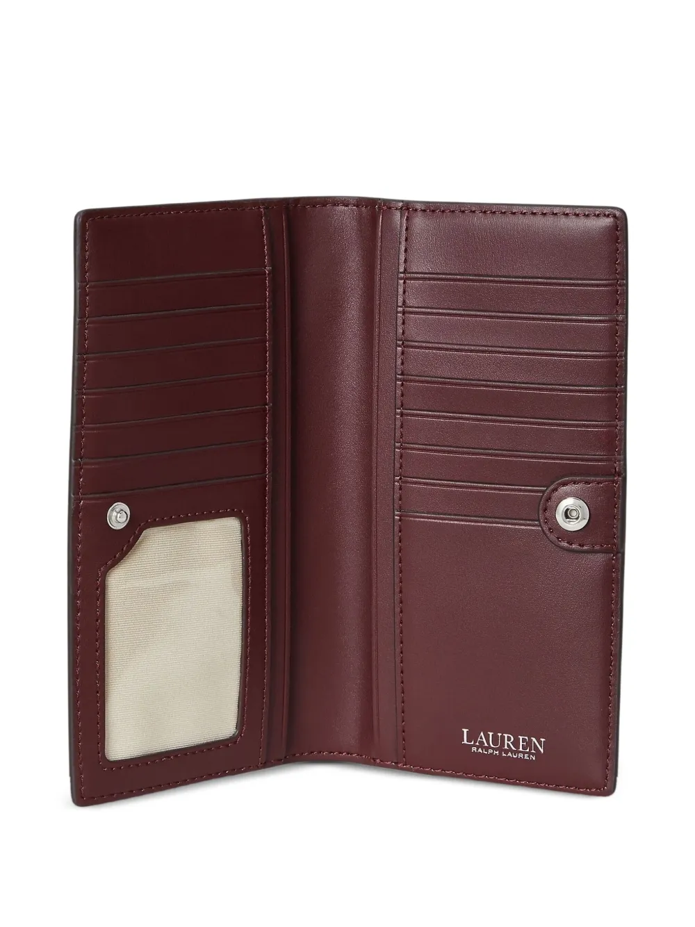 Lauren Ralph Lauren Leren portemonnee Rood