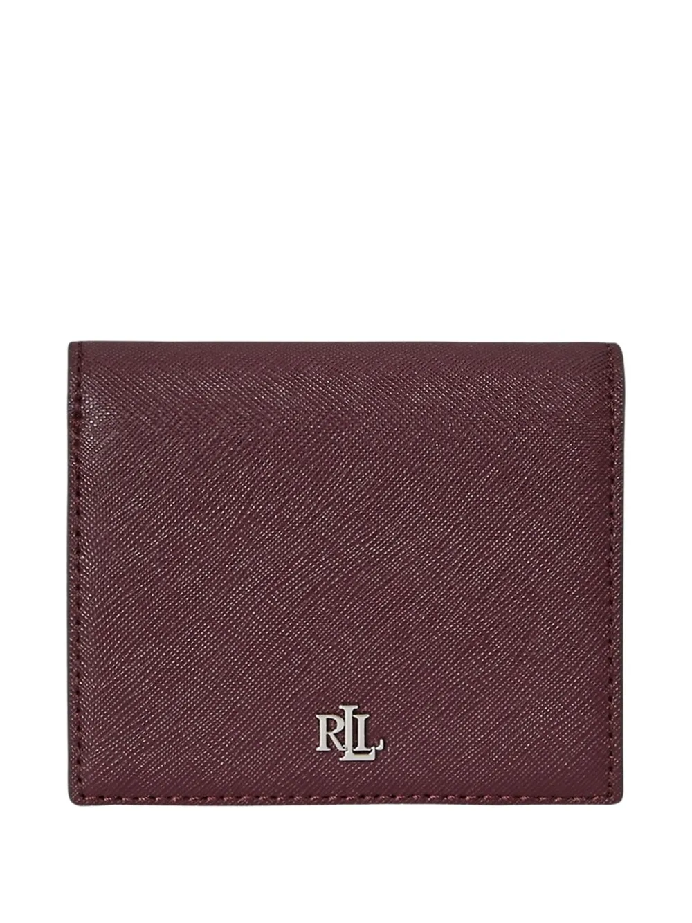 Lauren Ralph Lauren logo-plaque leather wallet - Rosso