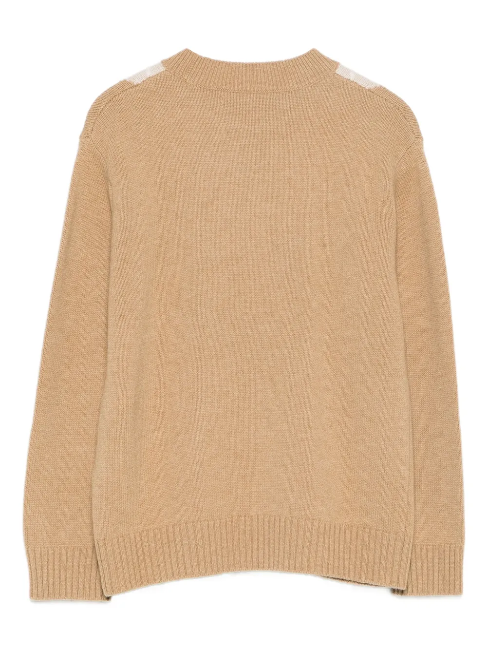 Paolo Pecora Kids Trui met argyle patroon Bruin