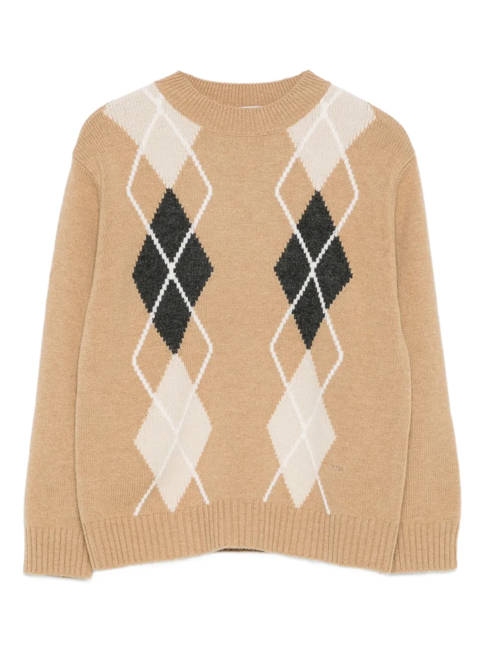 Paolo Pecora Kids argyle-pattern sweater - Marrone