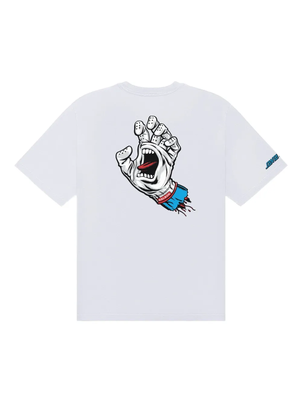 Malbon Golf Bermuda screaming-hand T-shirt - Wit