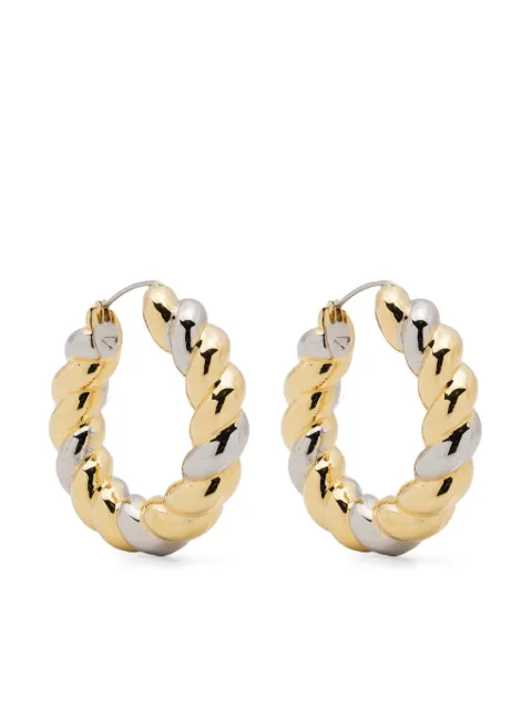 Eddie Borgo arracadas con diseño de dos tonos