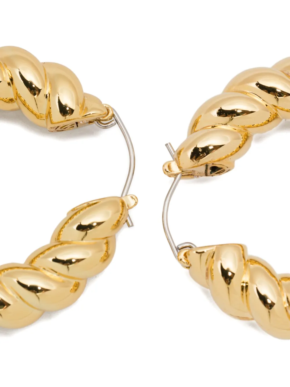 Eddie Borgo Rope Hoop Earrings In Gold