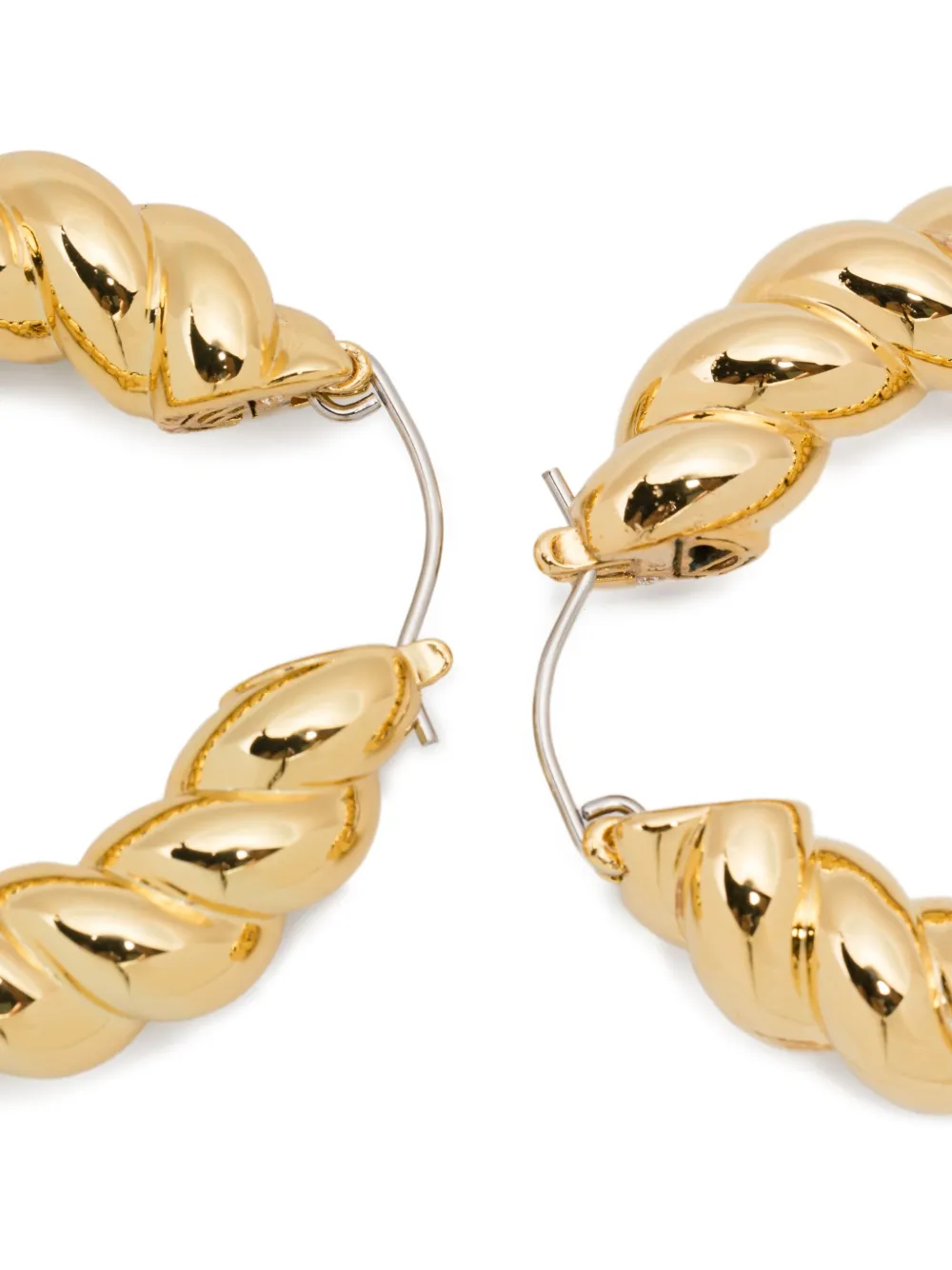  Eddie Borgo Rope Hoop Earrings - Gold 