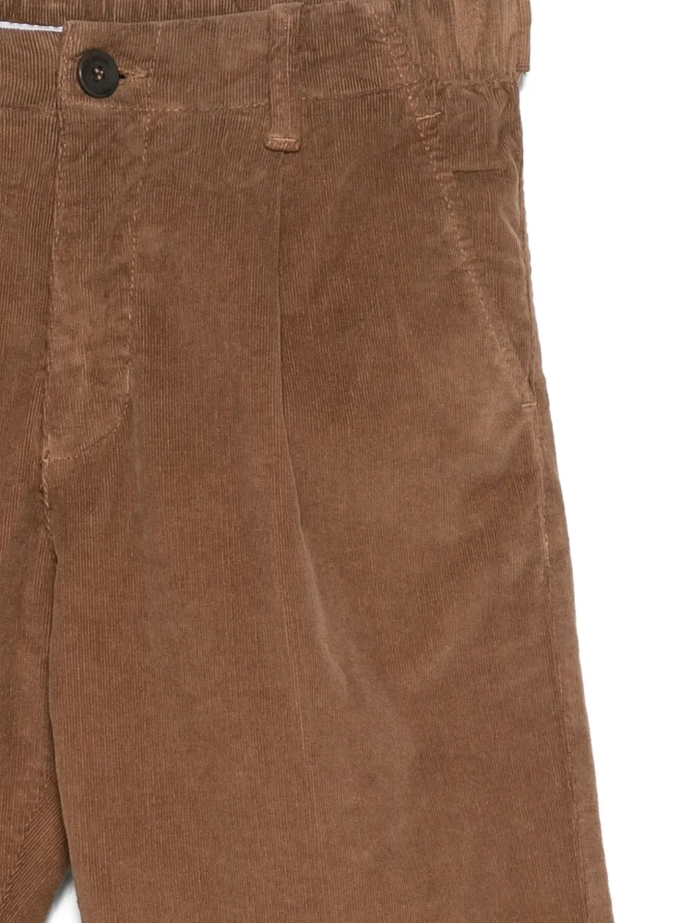 Paolo Pecora Corduroy Pants In Brown