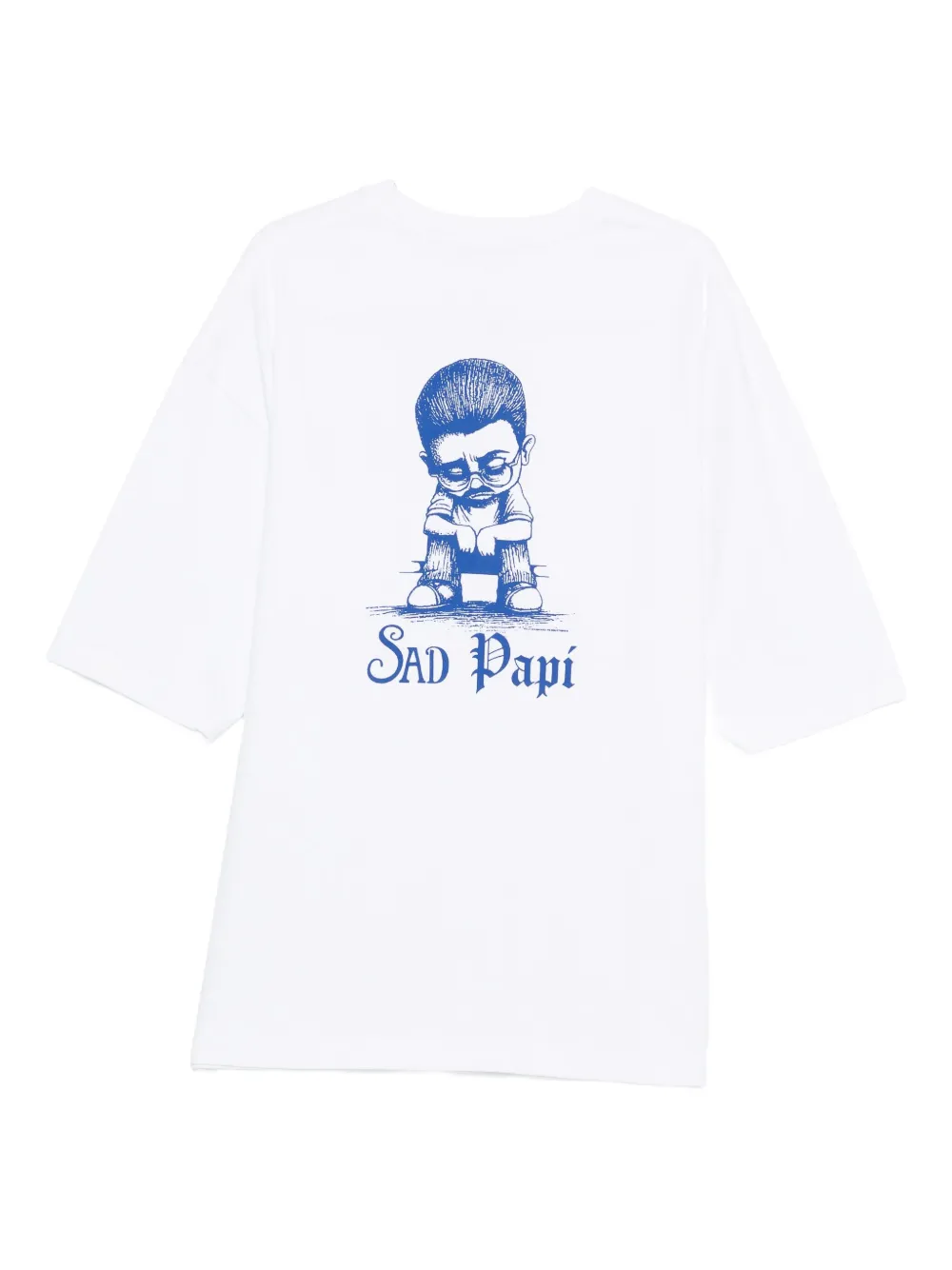 Willy Chavarria Mens White Graphic-print Short-sleeve Cotton T-shirt In White