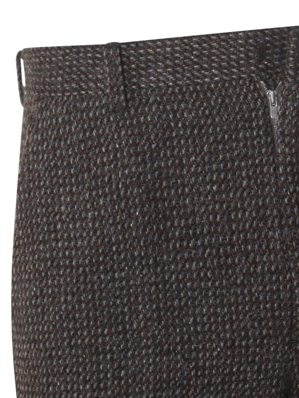 Auralee Pantaloni Gray Brown Hairline In Brown