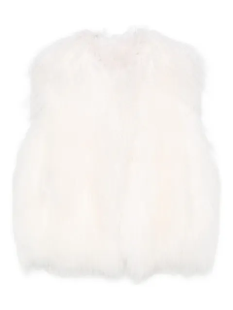 P.A.R.O.S.H. gilet en fourrure d'agneau