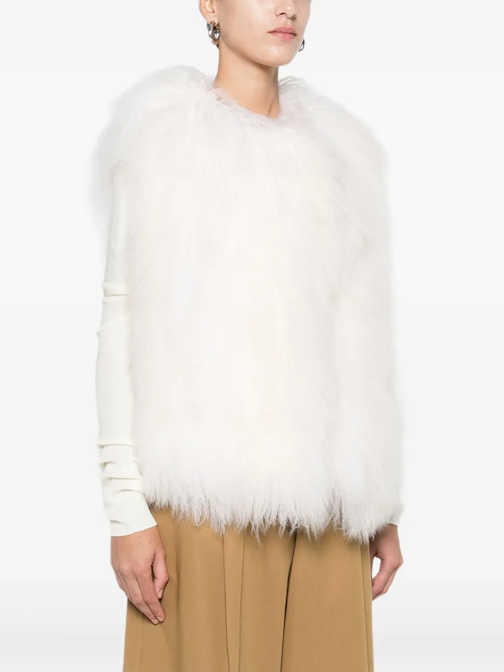 P.A.R.O.S.H. Gilet van lamswol Beige