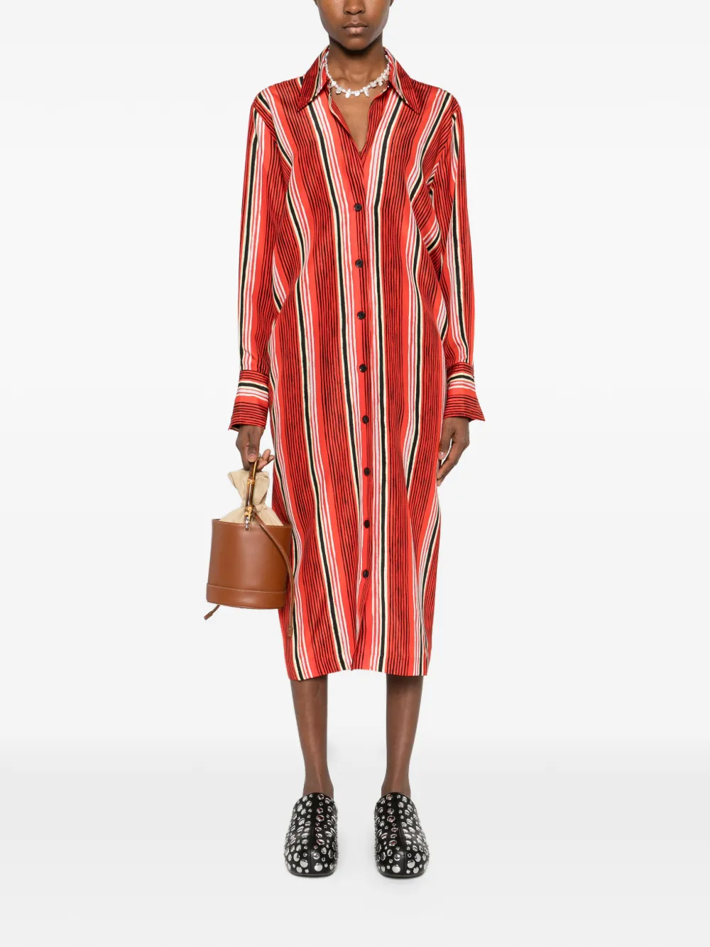 Proenza Schouler Amira midi dress - Rood
