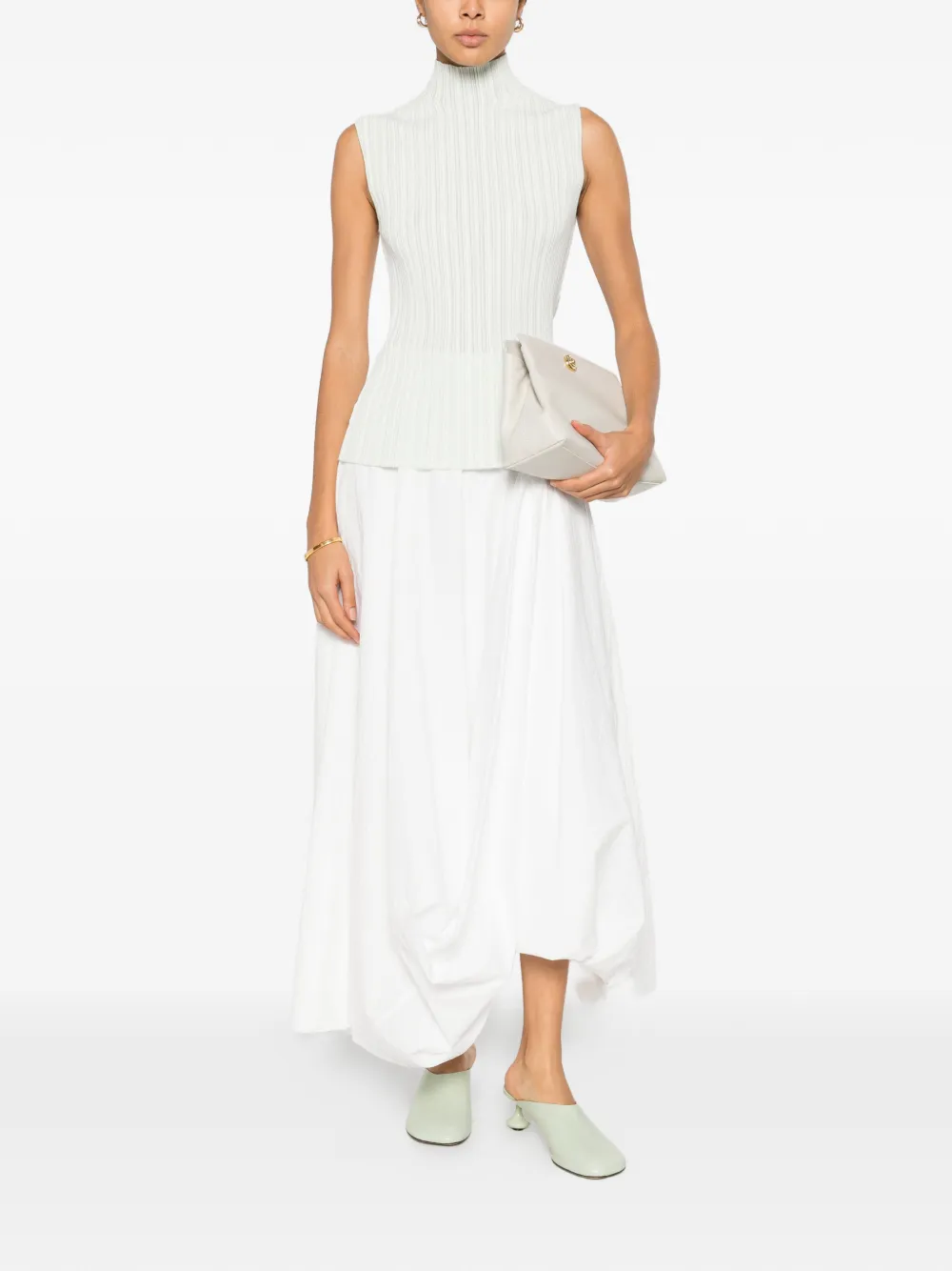  Proenza Schouler Roll-neck Top - Green 