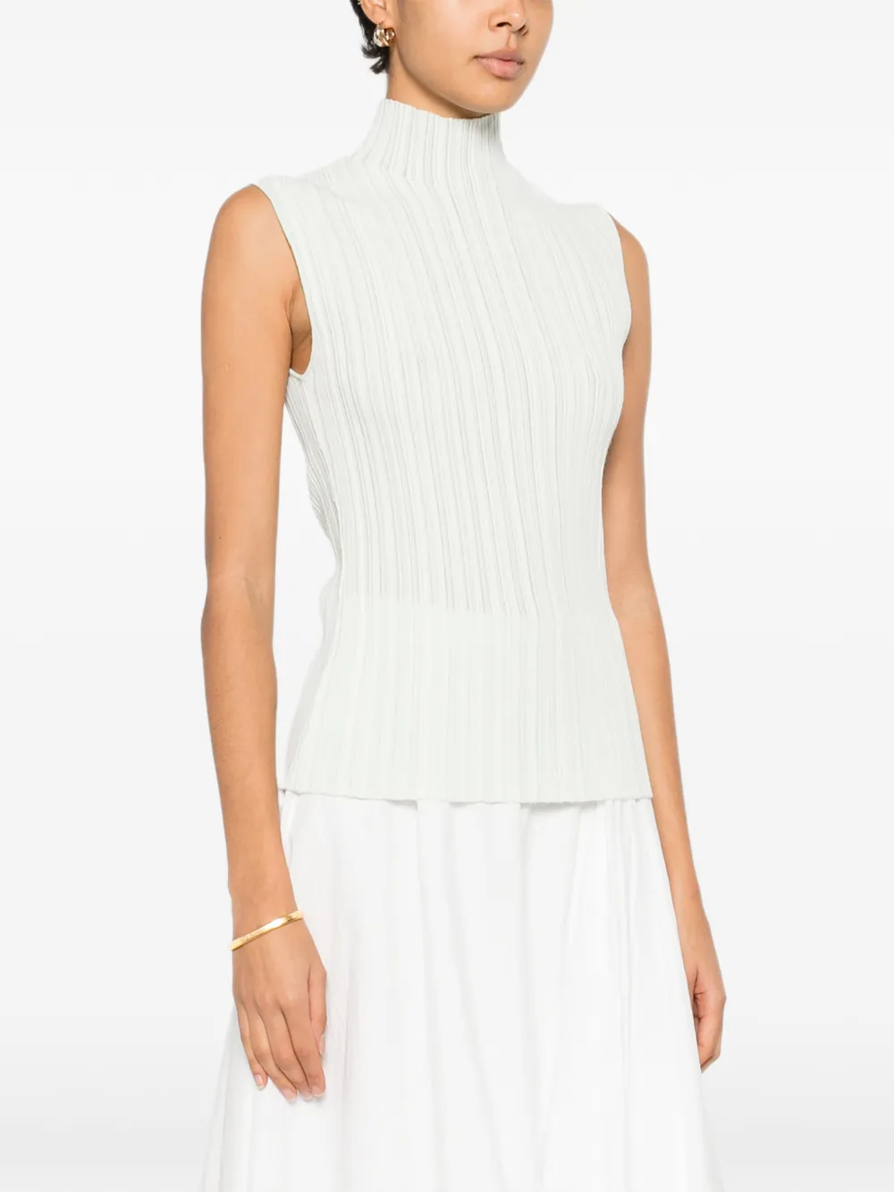  Proenza Schouler Roll-neck Top - Green 