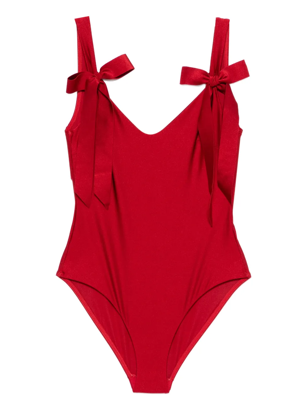 ZIMMERMANN Patience bow-tie swimsuit - Rosso