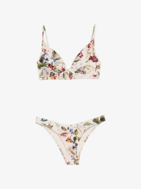 ZIMMERMANN Patience Tuck Plunge bikini