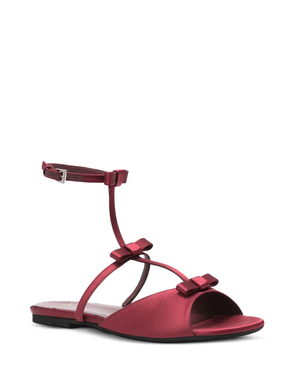 Nº21 Sandalen met enkelbandje en strikdetail Roze