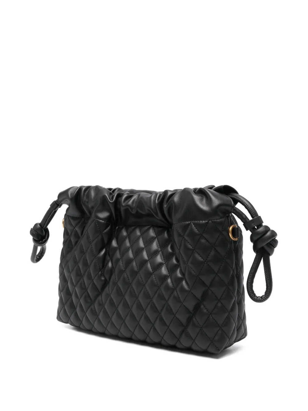 N°21 Quilted Drawstring Cross Body Bag In Orange